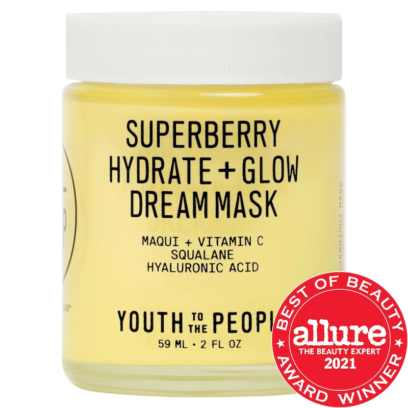 Superberry Hydrate + Glow Dream Night Cream + Mask with Vitamin C