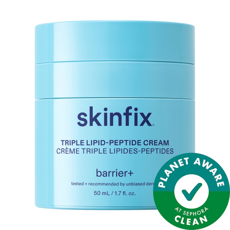 Triple Lipid-Peptide Cream Refillable Barrier Moisturizer with Ceramides