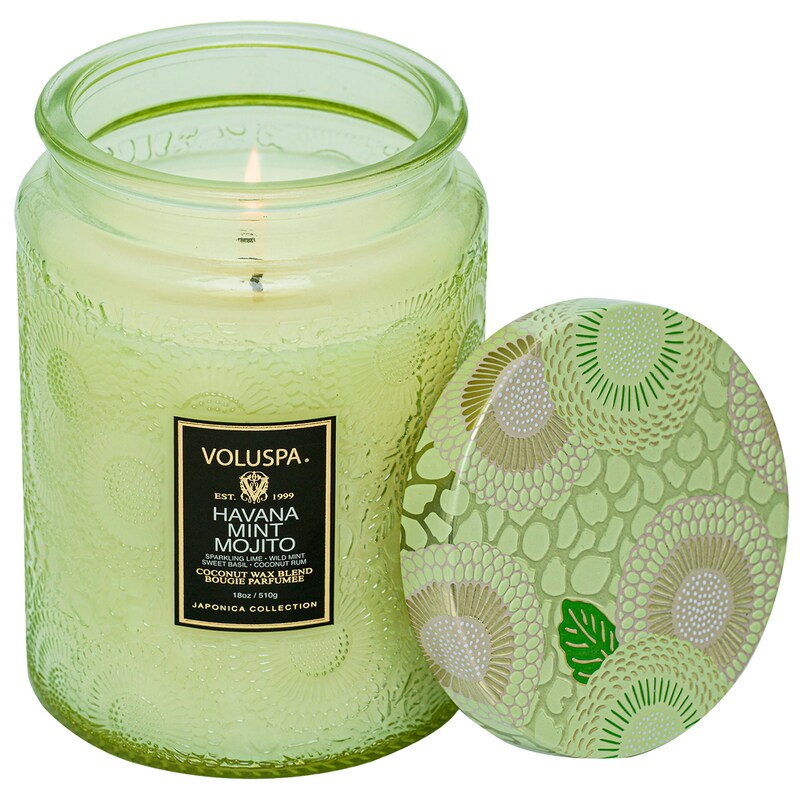 Havana Mint Mojito Glass Jar Candle