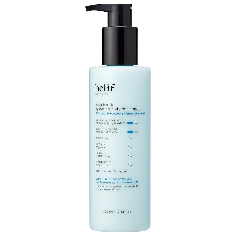 Aqua Bomb Hydrating Body Moisturizer with Niacinamide and Hyaluronic Acid