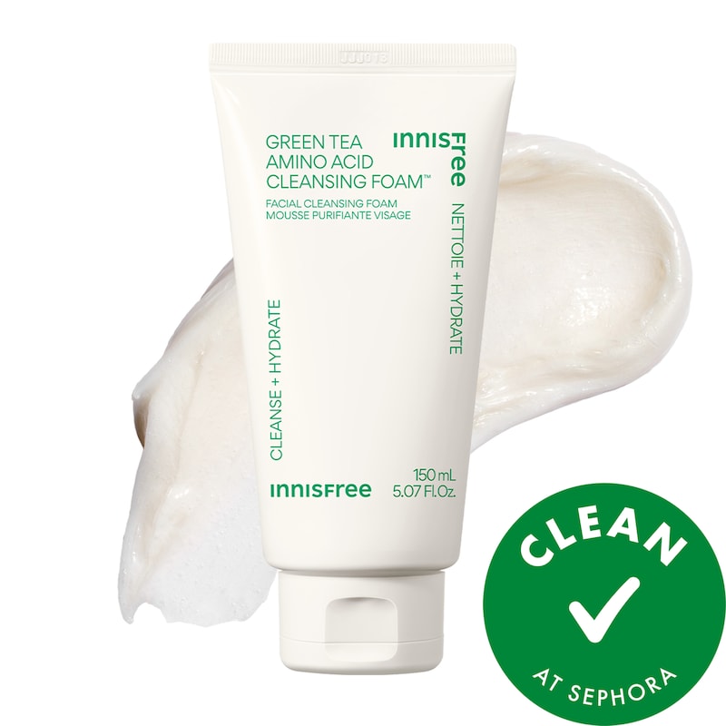 Korean Sulfate-Free Jeju Green Tea Amino Acid Cleansing Foam
