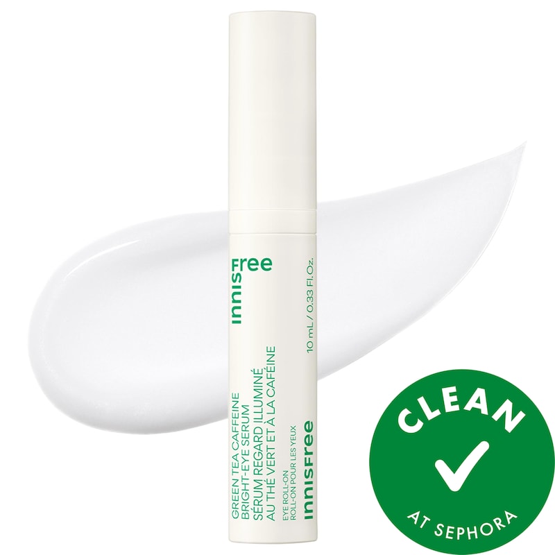 Korean Jeju Green Tea Eye Serum with Caffeine for Hydration + Puffiness