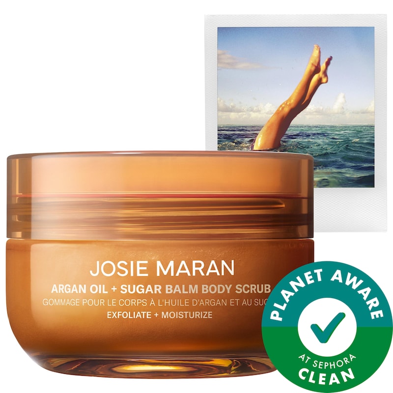 Always Nude (Unscented) - Argan Oil + Sugar Balm Refillable Exfoliating Body Scrub Jar