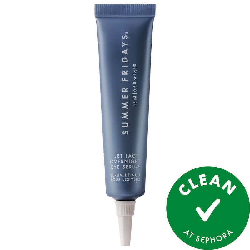 Jet Lag Overnight Eye Serum for Fine Lines & Wrinkles with Gentle Retinol Blend