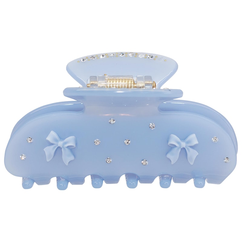 Sweetheart Hair Claw Clip in Blue Ribbon