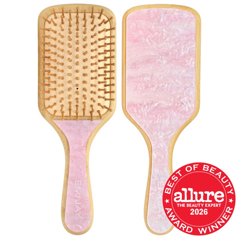 Bamboo Paddle Hair Brush in Pink Sugar