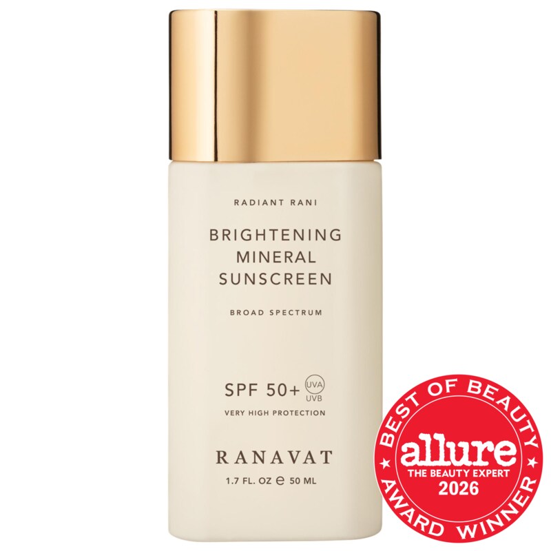 Daily Brightening Mineral Face Sunscreen, SPF 50+ with Saffron for Dark Spots and Squalane for Moisture