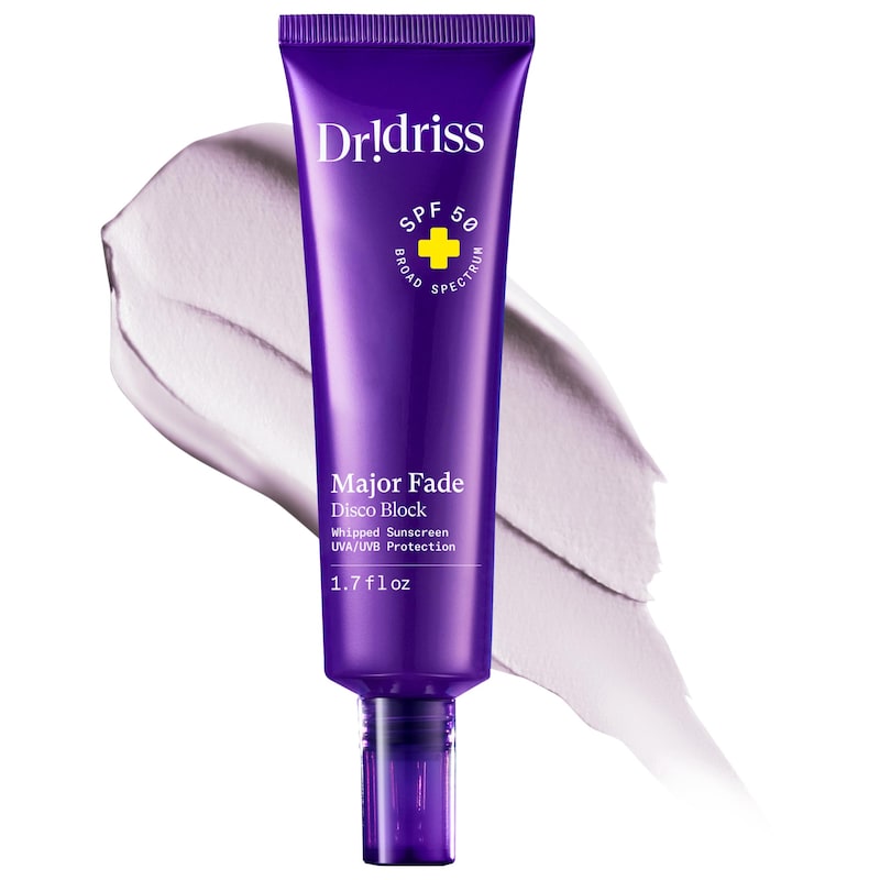 Major Fade Disco Block SPF 50 Broad-Spectrum Sunscreen Face Treatment for Brightening and Dark Spots