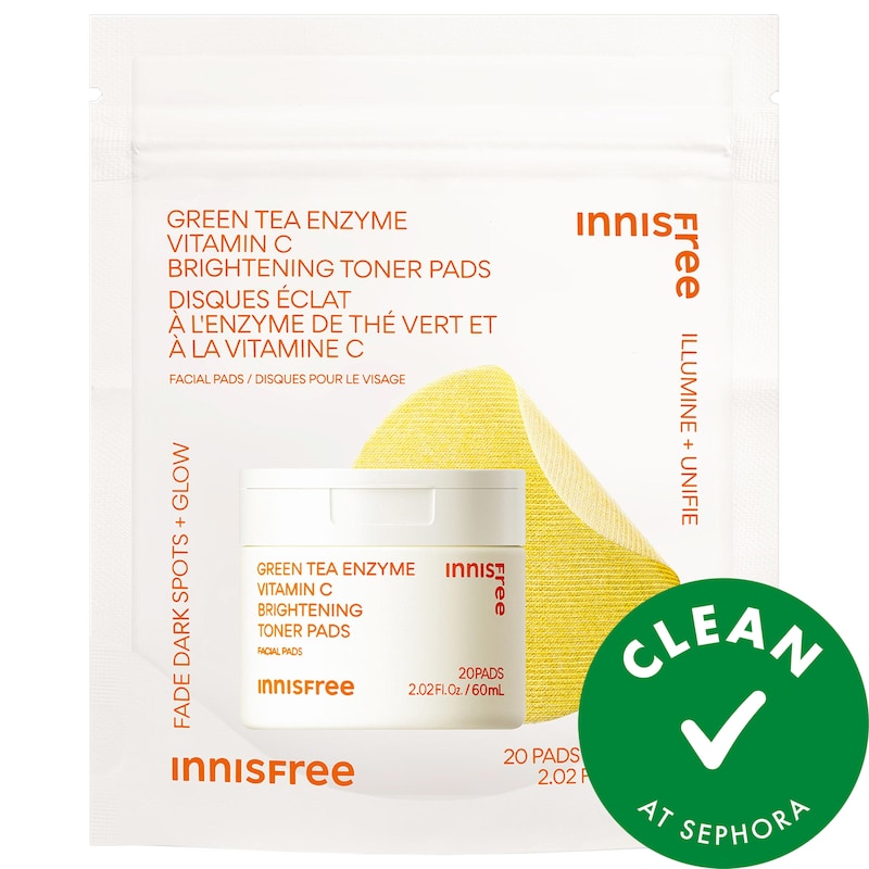 Mini Daily Vitamin C Korean Brightening Toner Pads with Niacinamide for Dark Spots​