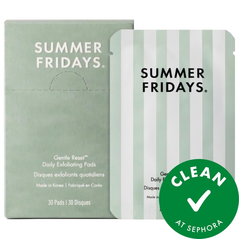 Gentle Reset Daily Exfoliating Pads to Smooth + Minimize Pores with AHAs