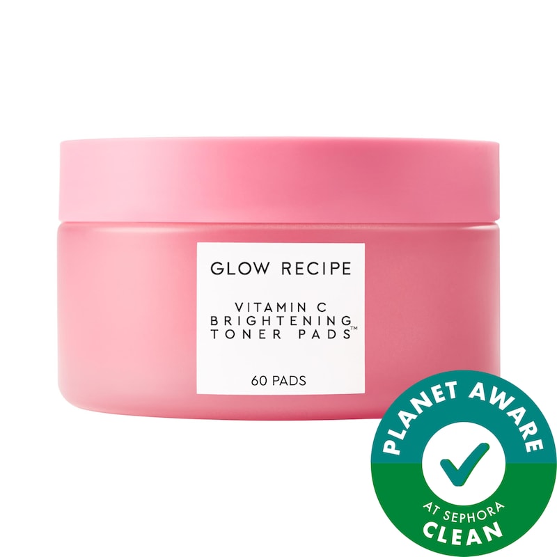 Vitamin C Brightening Korean Guava Toner Pads for Undereye & Cheeks