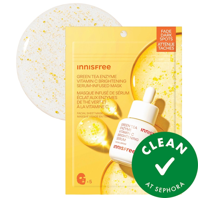 Vitamin C Brightening Serum-Infused Mask for Dark Spots