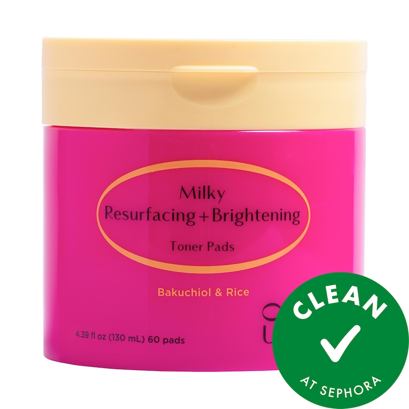 Milky Resurfacing + Brightening Toner Pads and Face Treatment with Bakuchiol and Niacinamide
