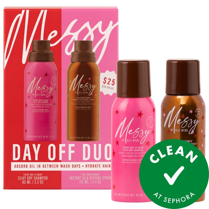 Mini Silky Dry Shampoo & Instant Silk Revival Hair Refresh Spray Set