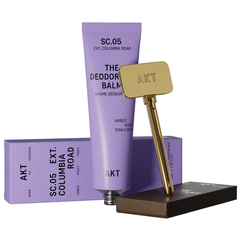 The Deodorant Balm Starter Set SC.05 Columbia Road: amber, violet, tonka.