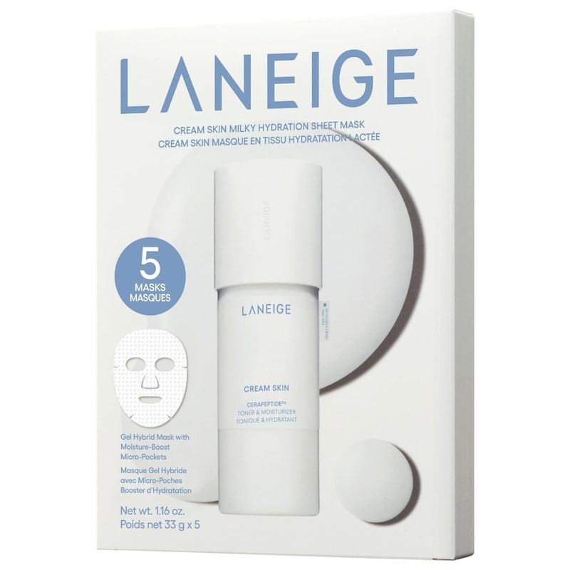 Cream Skin Milky Hydration Sheet Mask with Ceramides & Peptides
