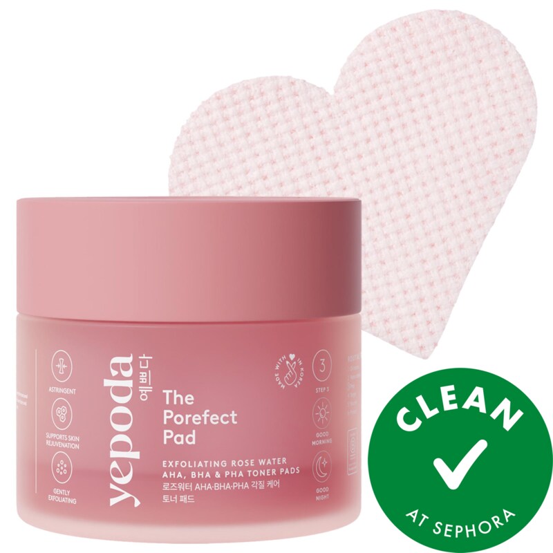 The Porefect Pad - Korean exfoliating toner pads with AHA, BHA & clarifying botanicals