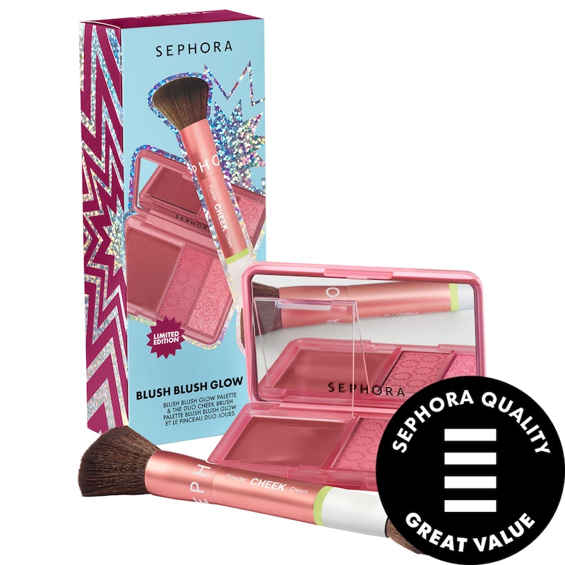 Blush Blush Glow Cheek Palette & Brush Set