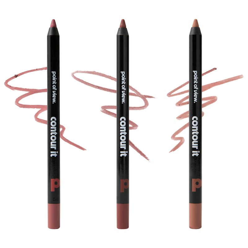 contour it long-lasting lip liner trio makeup gift set