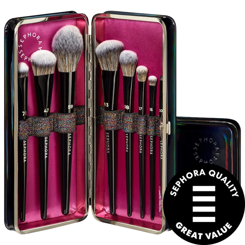 8 Piece PRO Face & Eye Brush Set