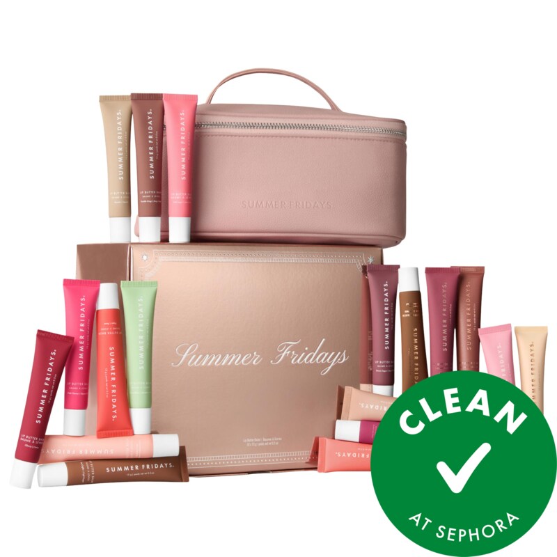 The Lip Butter Balm Vault Gift Set with 18 Hydrating Flavors