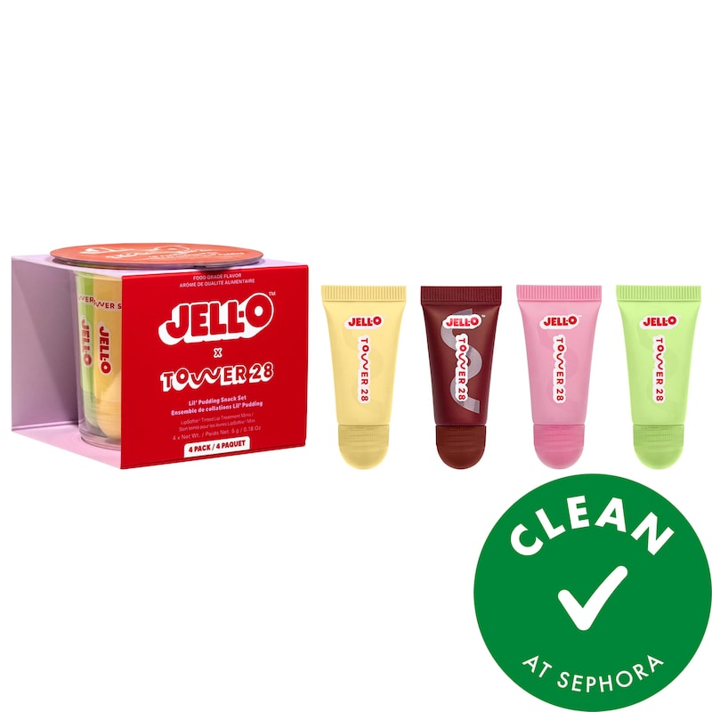 JELL-O™ X TOWER 28 Lil' Pudding Mini Lip Softie Gift Set