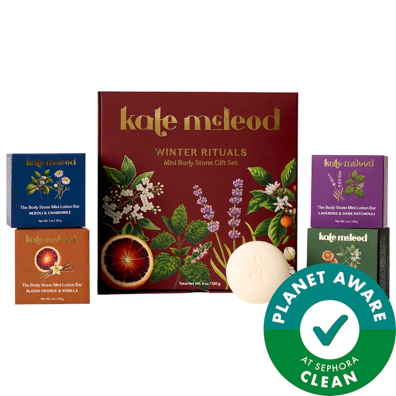 Mini Body Stone Holiday Gift Set - 4 Nourishing Cocoa Butter Lotion Bars