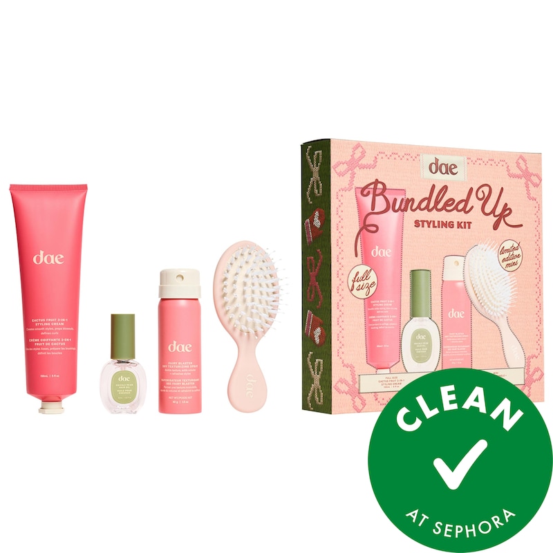 Cactus Fruit 3-in-1 Styling Cream, Mini Fairy Blaster + Prickly Pear Oil Set