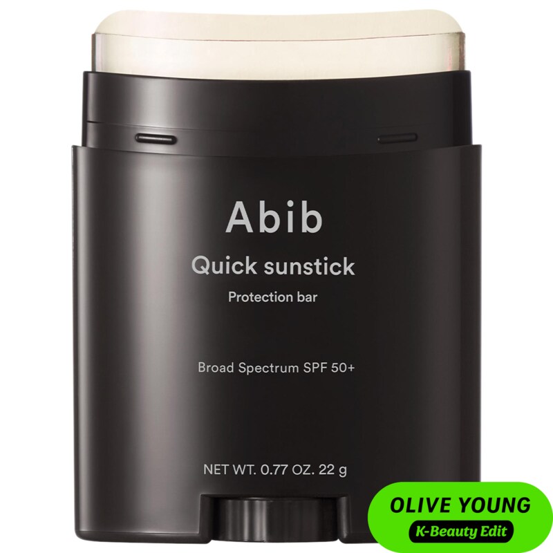 Quick Sunstick Protection Bar SPF50+ Broad Spectrum, Glowy Sunscreen Stick for Dry & Sensitive Skin
