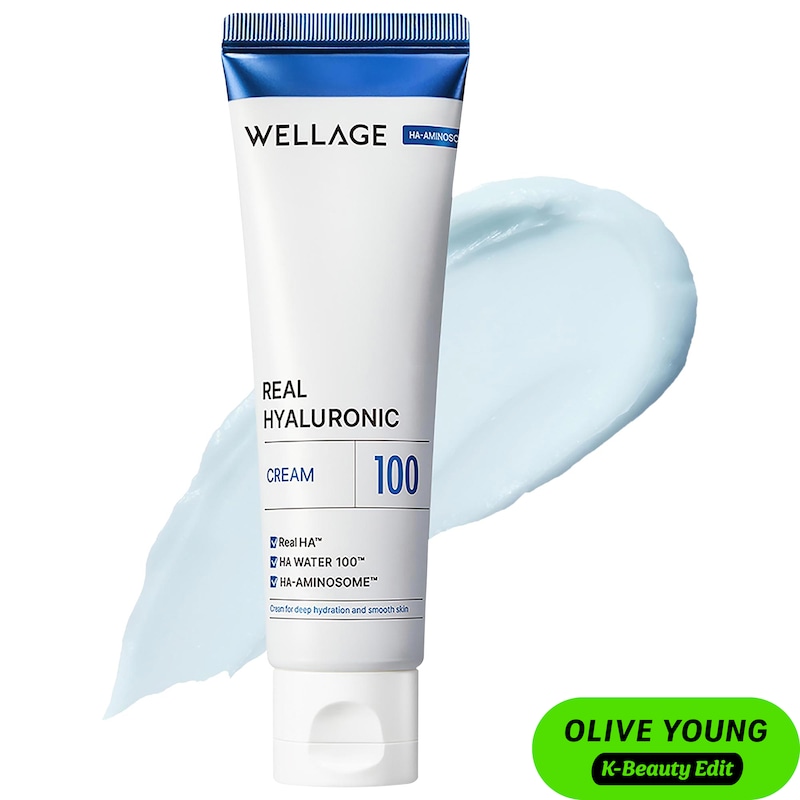 Real Hyaluronic 100 Cream with Ceramide & Panthenol for 100hr Moisture-Lock