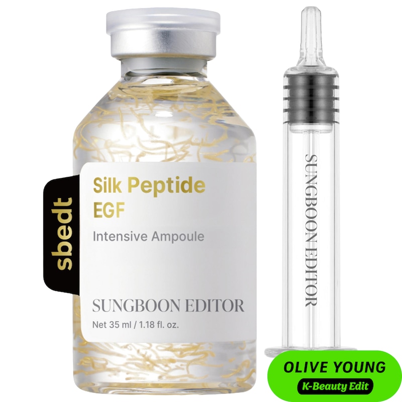 Silk Peptide EGF Intensive Ampoule with 13 Peptides & 24K Gold for Firming & Radiance