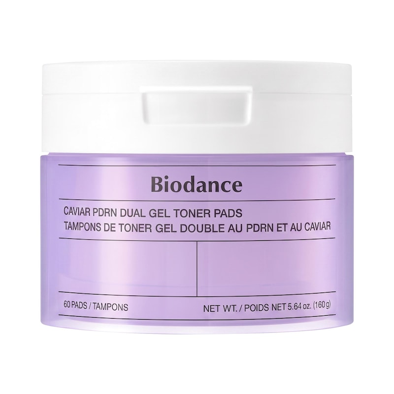 Caviar PDRN Dual Gel Toner Pads - for Gentle Exfoliation & Long-lasting Moisture