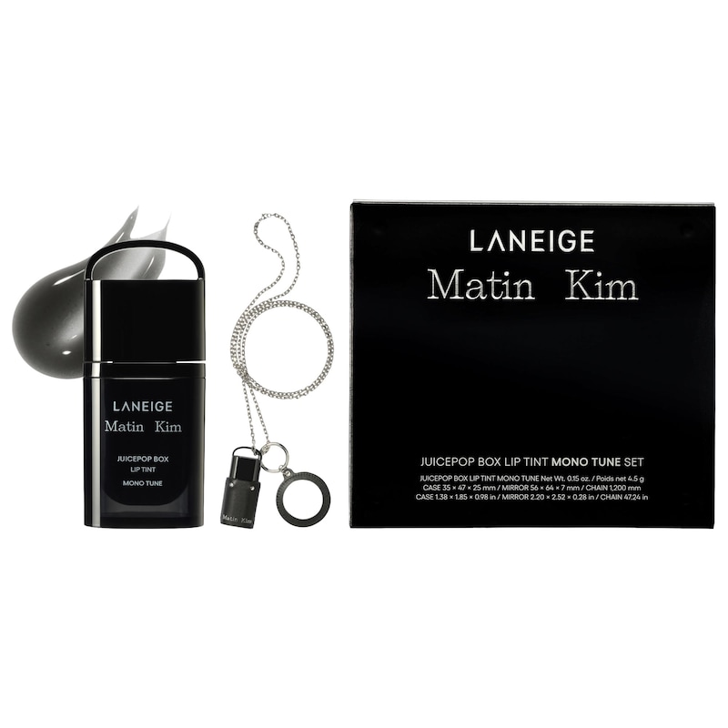 LANEIGE x MATIN KIM JuicePop Box Lip Tint Mono Tune Set with Wearable Keychain & Mirror